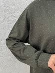 Meşe Altı Piliseli Taşlı Tunik-MF1894 Haki