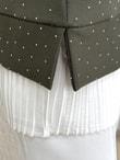 Meşe Altı Piliseli Taşlı Tunik-MF1894 Haki