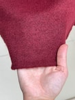 Mihra Bisiklet Yaka Düğmeli Bağlamalı Yelek-KR6022 Bordo