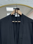 Mihriban Uzun Düz Kimono-AS2457 Siyah