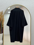 Mihriban Uzun Düz Kimono-AS2457 Siyah