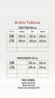 Mimoza Yandan Bağlamalı Aksesuarlı 3Lü Pantolonlu Takım-MF262 Taş