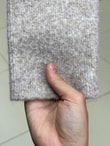 Minaşah Düğmesi Çiçek İşlemeli Yakalı Triko Hırka-KR6029 Taş