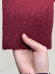 Minaşah Düğmesi Çiçek İşlemeli Yakalı Triko Hırka-KR6029 Bordo