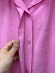Mirira Gizli Düğmeli Kemerli Modal Elbise-BN4441 Pembe