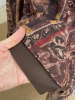 Mucize Desenli Astarlı Şifon Etek-PA218 Kahve