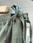 Münire Paça Sıkmalı Pantolon-CI2369 Haki