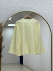 Nazgül Geniş Kollu Salaş Bluz-SS13072 Sarı