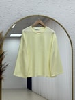 Nazgül Geniş Kollu Salaş Bluz-SS13072 Sarı