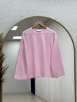 Nazgül Geniş Kollu Salaş Bluz-SS13072 Pembe