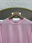 Nazgül Geniş Kollu Salaş Bluz-SS13072 Pembe