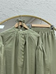 Neslişah Önü Pileli Düğmeli Pantolonlu Takım-NL892 Mint