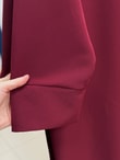 Nesrin Takma Manşet Dabıl Elbise-TN017 Bordo