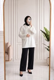 Nevcan Yakalı 3 Düğmeli Sweat-MA759 Beyaz