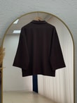 Nevcan Yakalı 3 Düğmeli Sweat-MA759 Kahve