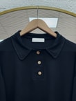 Nevcan Yakalı 3 Düğmeli Sweat-MA759 Siyah