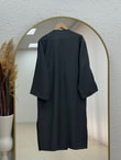 Nigaray Yanı Bağlamalı Uzun Kimono-EK991 Antrasit