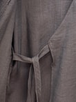 Nigaray Yanı Bağlamalı Uzun Kimono-EK991 Kahve
