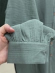 Nilay Robalı Müslin Oversize Gömlek-NA853 Mint