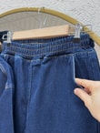 Nilda Garnili Kapaklı Pantolonlu Kot Takım-LS5529 Kot Rengi
