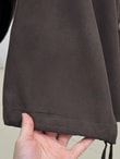 Nurbanu Yaka Ve Kol İpli Kapak Cepli Ceket-NL1097 Kahve