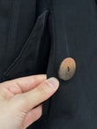 Nurbanu Yaka Ve Kol İpli Kapak Cepli Ceket-NL1097 Siyah