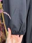 Nurhan Düğmeli Tünelli Poplin Elbise-NA2415 Siyah