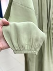 Öykü Nervürlü Düğmeli Tunik-ZN2019 Mint