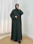 Özel Dantelli Namaz Elbisesi-MT1648 Haki