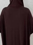 Özel Dantelli Namaz Elbisesi-MT1648 Kahve