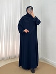 Özel Dantelli Namaz Elbisesi-MT1648 Lacivert