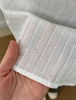 Özün Pullu Oversize Gömlek-NA874 Beyaz
