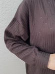 Özün Pullu Oversize Gömlek-NA874 Kahve