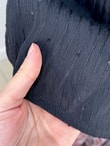 Özün Pullu Oversize Gömlek-NA874 Siyah