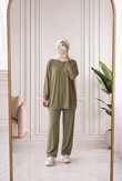 Pera Oversize Pike Pantolonlu Takım-NL845 Yağ Yeşili