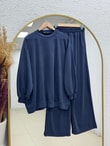 Pera Oversize Pike Pantolonlu Takım-NL845 Lacivert