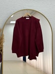 Peyker Bisiklet Yaka Atkılı Kazak-KR6023 Bordo