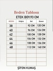Piraye Piliseli Astarlı Şifon Etek-FA1079 Yeşil