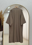 Refia Fitiili Bronşlu Uzun Kimono-GS580 Vizon