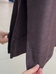 Refia Fitiili Bronşlu Uzun Kimono-GS580 Kahve