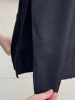 Refia Fitiili Bronşlu Uzun Kimono-GS580 Siyah