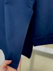 Rukiye Dikiş Detaylı Yırtmaçlı Sweatshirt-EU2755 Lacivert
