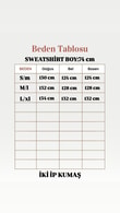 Rukiye Dikiş Detaylı Yırtmaçlı Sweatshirt-EU2755 Siyah
