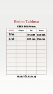 Sabiha Astarlı Kemerli Flok Tül Etek-EK752 Siyah