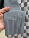 Sabiser Yarısı Kareli Soğuk İp Tunik-SY3376 Gri