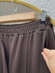 Sabizer Yanı Fermuarlı Pantolonlu Takım-NA3482 Kahve
