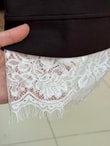 Şahcem Eteği Dantelli Tunik-NA910 Kahve