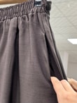 Şahpare Çift Cepli Geniş Paça Pantolon-BY5052 Kahve