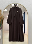 Şahsima İkili Abaya Takım-GS4687 Kahve