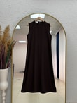 Şahsima İkili Abaya Takım-GS4687 Kahve